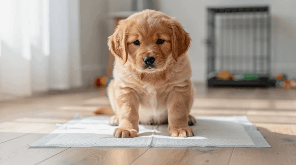 Dog training Cranberry Township PA with golden retriever pup